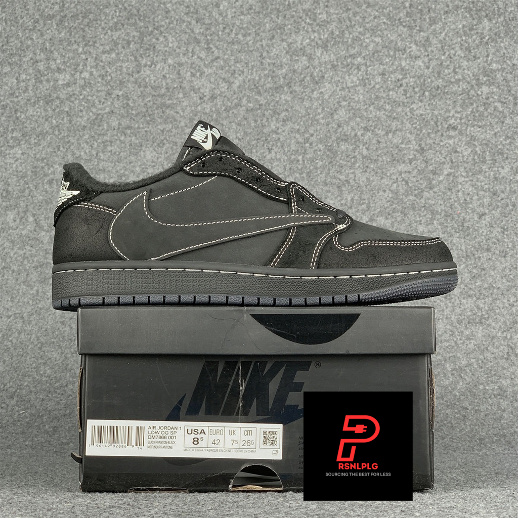 Travis Scott x Air Jordan 1 Low OG SP 'Black Phantom' (B-Grade Version)