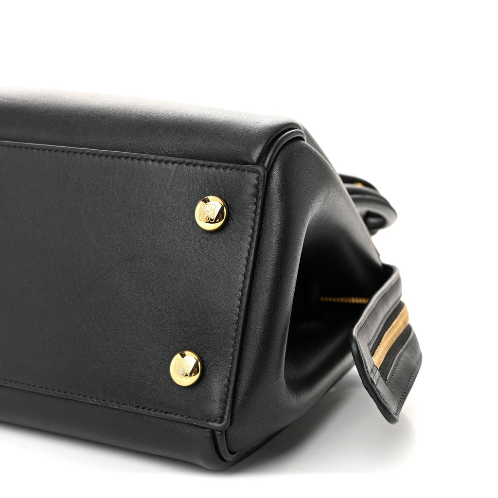 Supple Calfskin Small Madrid Bag Black
