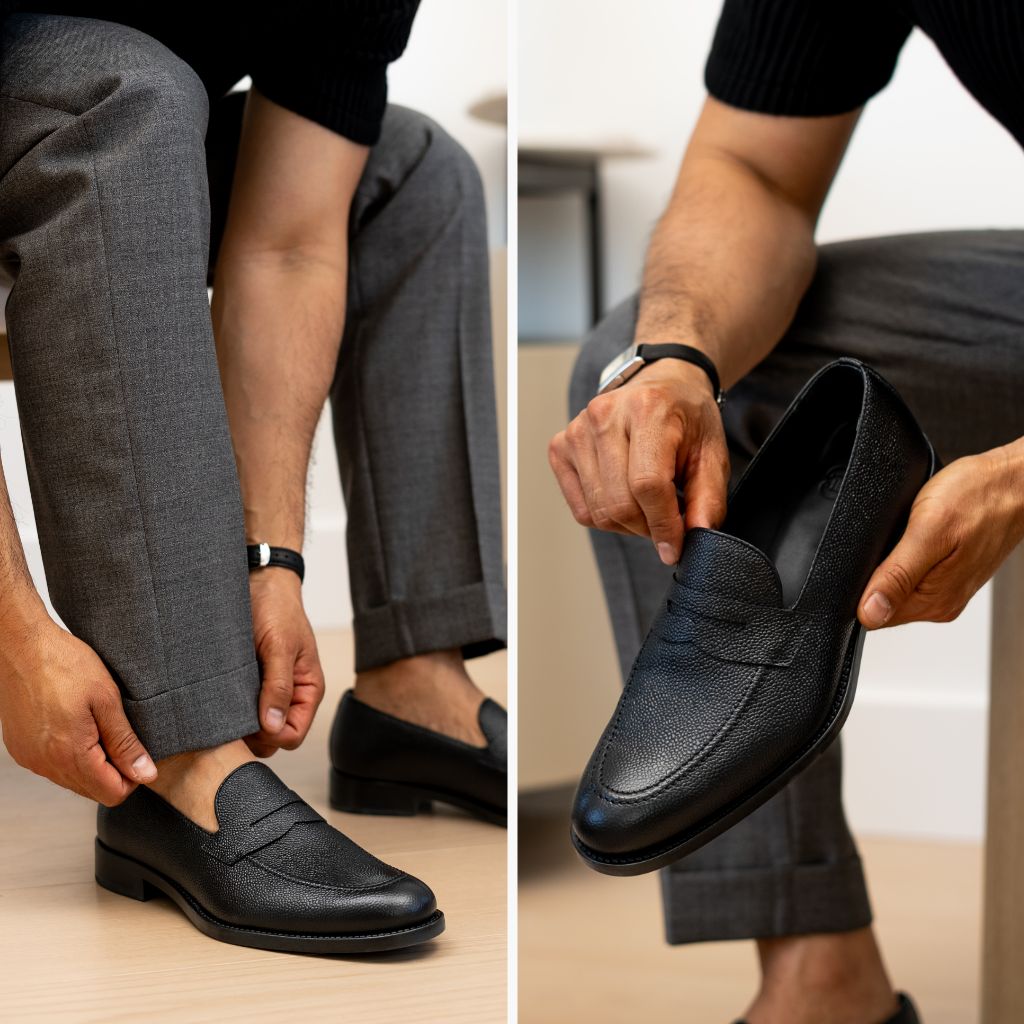 Lincoln | Pebbled Black