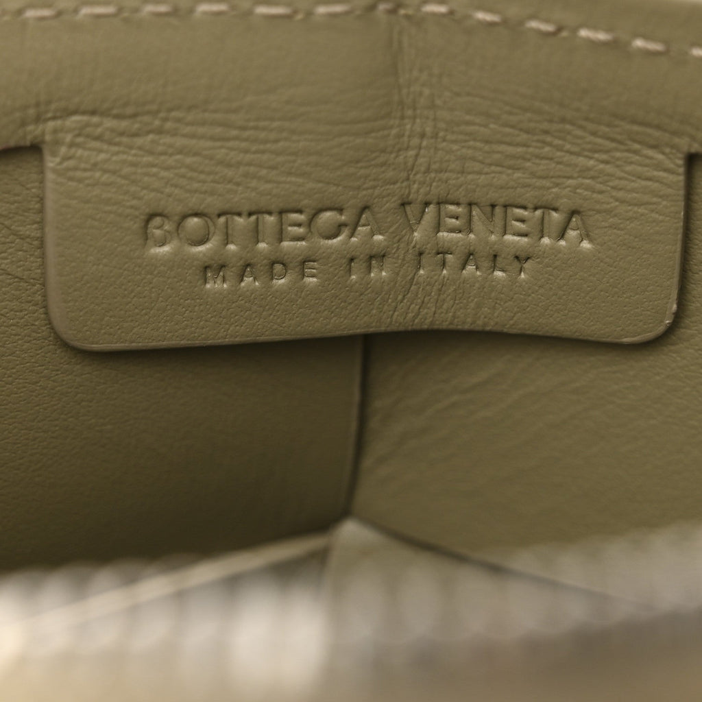 Lambskin Maxi Intrecciato Cassette Camera Bag Travertine