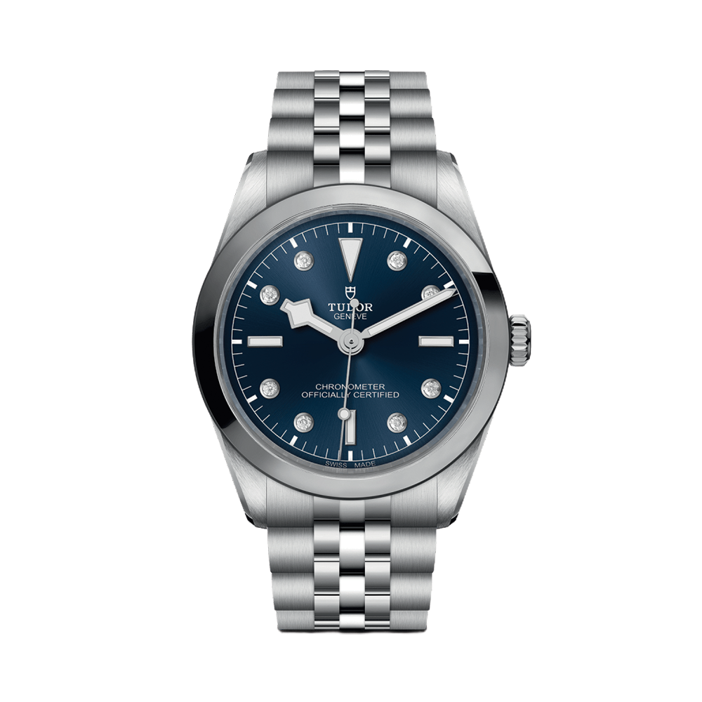 Black Bay One 36mm - Blue, Diamond-Set on Bracelet