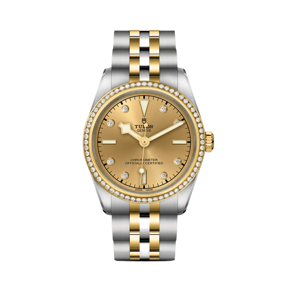 Black Bay One S&G 31mm - Champagne, Diamond-Set, Diamond Bezel on Bracelet