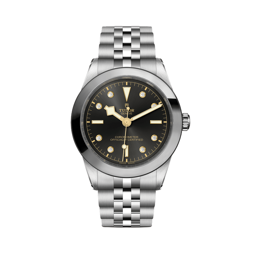 Black Bay One 39mm - Black, Diamond-Set on Bracelet
