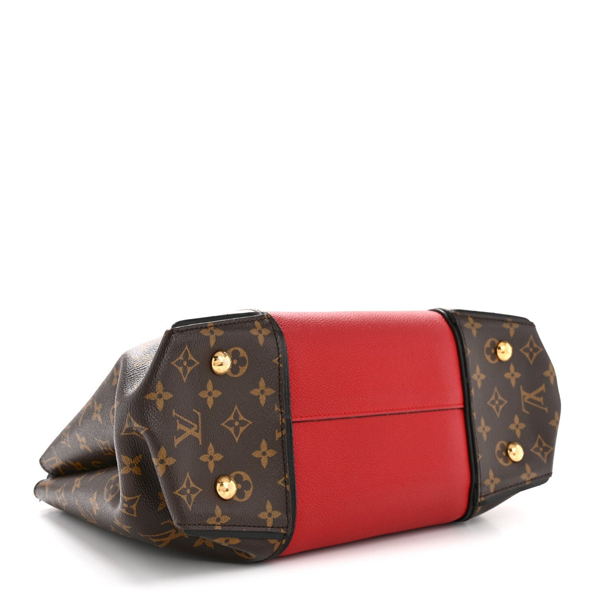 Monogram Cuir Orfevre Tote W PM Cherry
