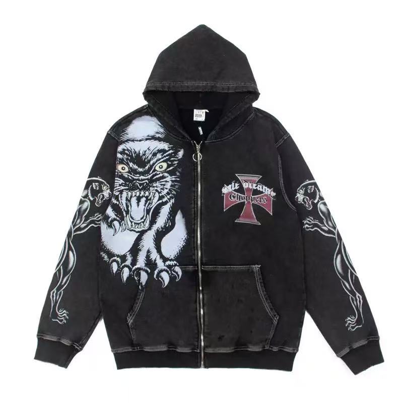 Vale Forever Hardy Boyz Zip Up Hoodie Black