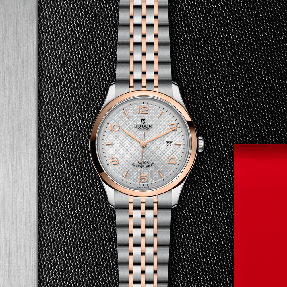 1926 Rose Gold Two-Tone 41mm - Silver on Bracelet