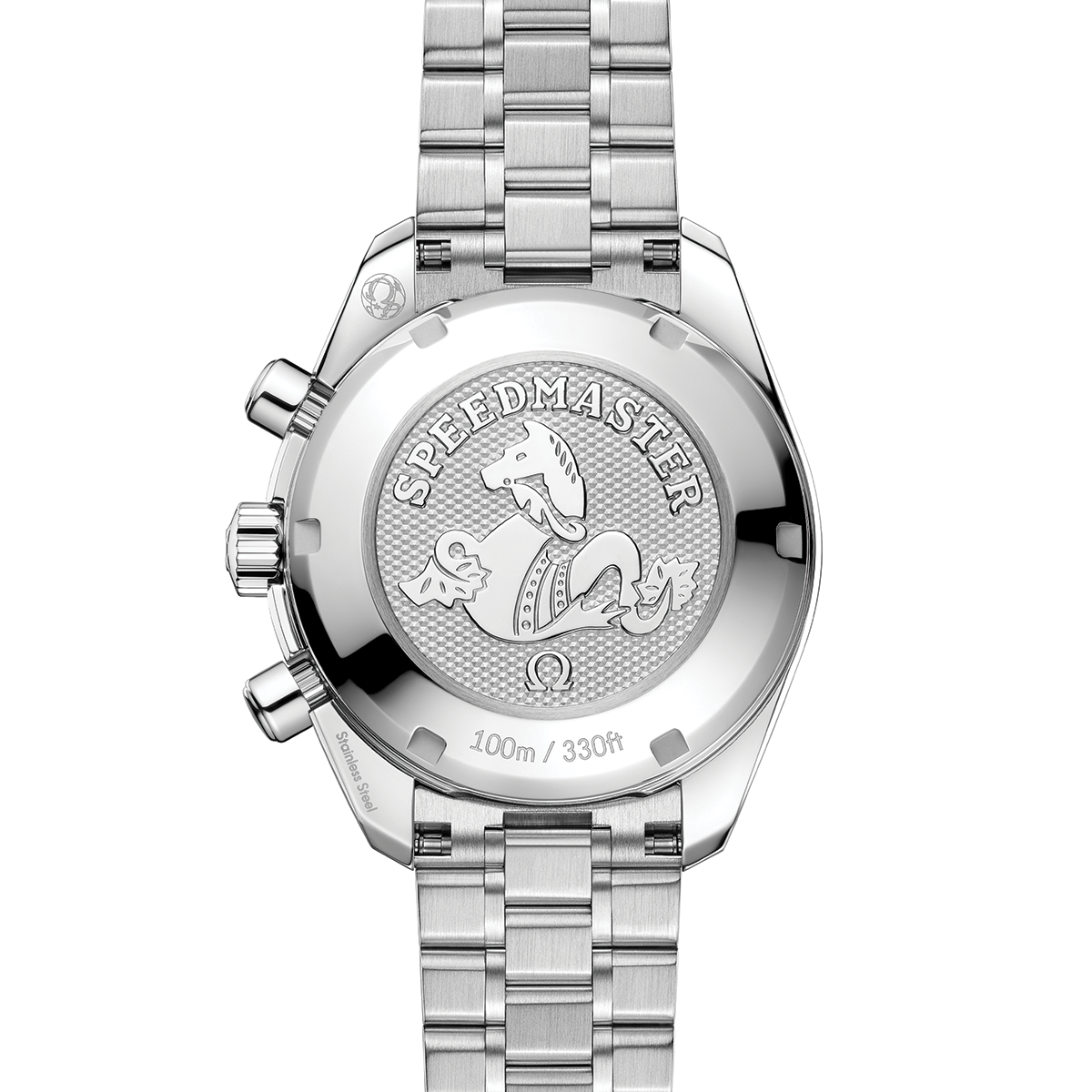 Speedmaster Chronograph 38mm - White, Mother-of-Pearl, Diamond-Set Bezel on Bracelet