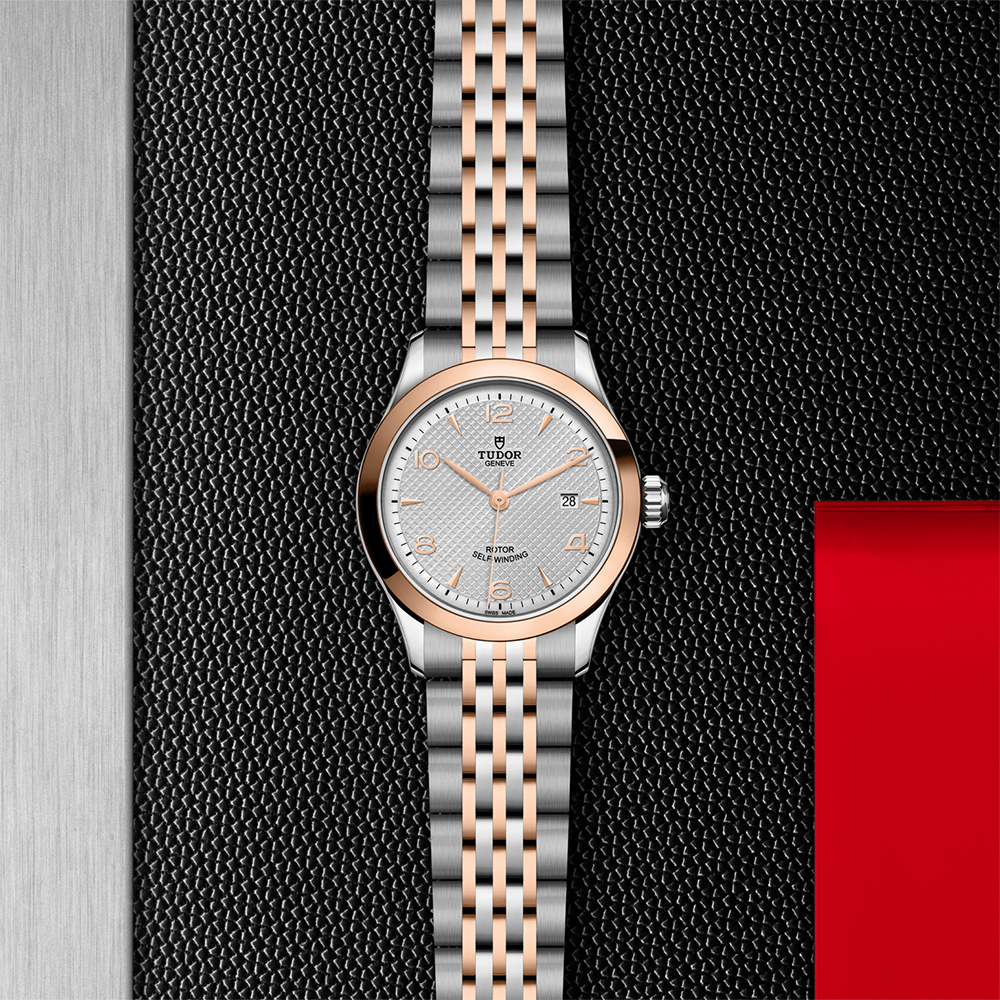 1926 Rose Gold Two-Tone 28mm - Silver on Bracelet