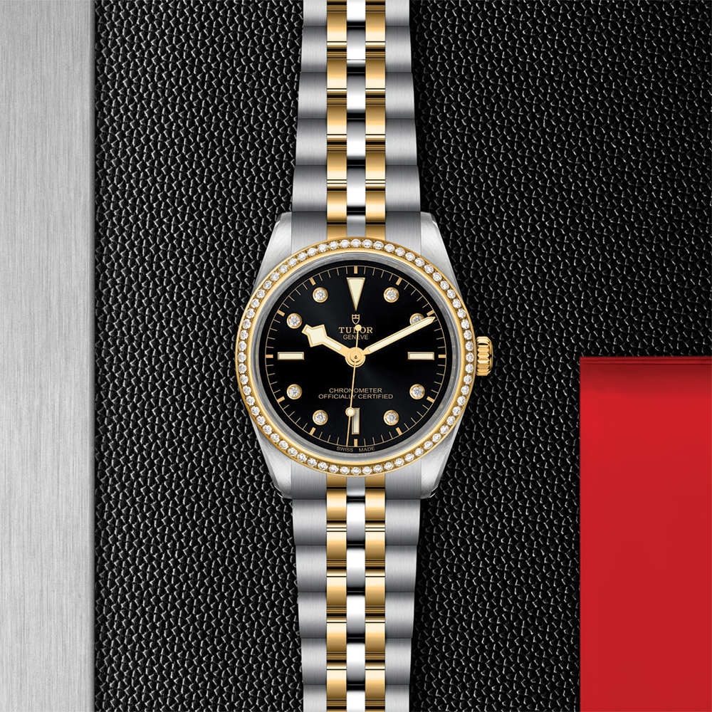 Black Bay One S&G 36mm - Black, Diamond-Set and Diamond Bezel on Bracelet