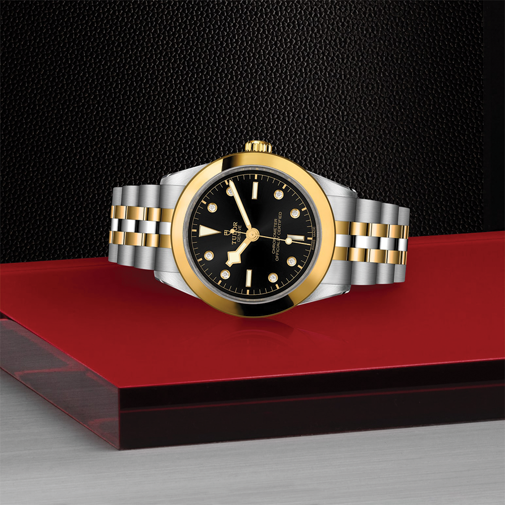 Black Bay One S&G 39mm - Black, Diamond-Set on Bracelet
