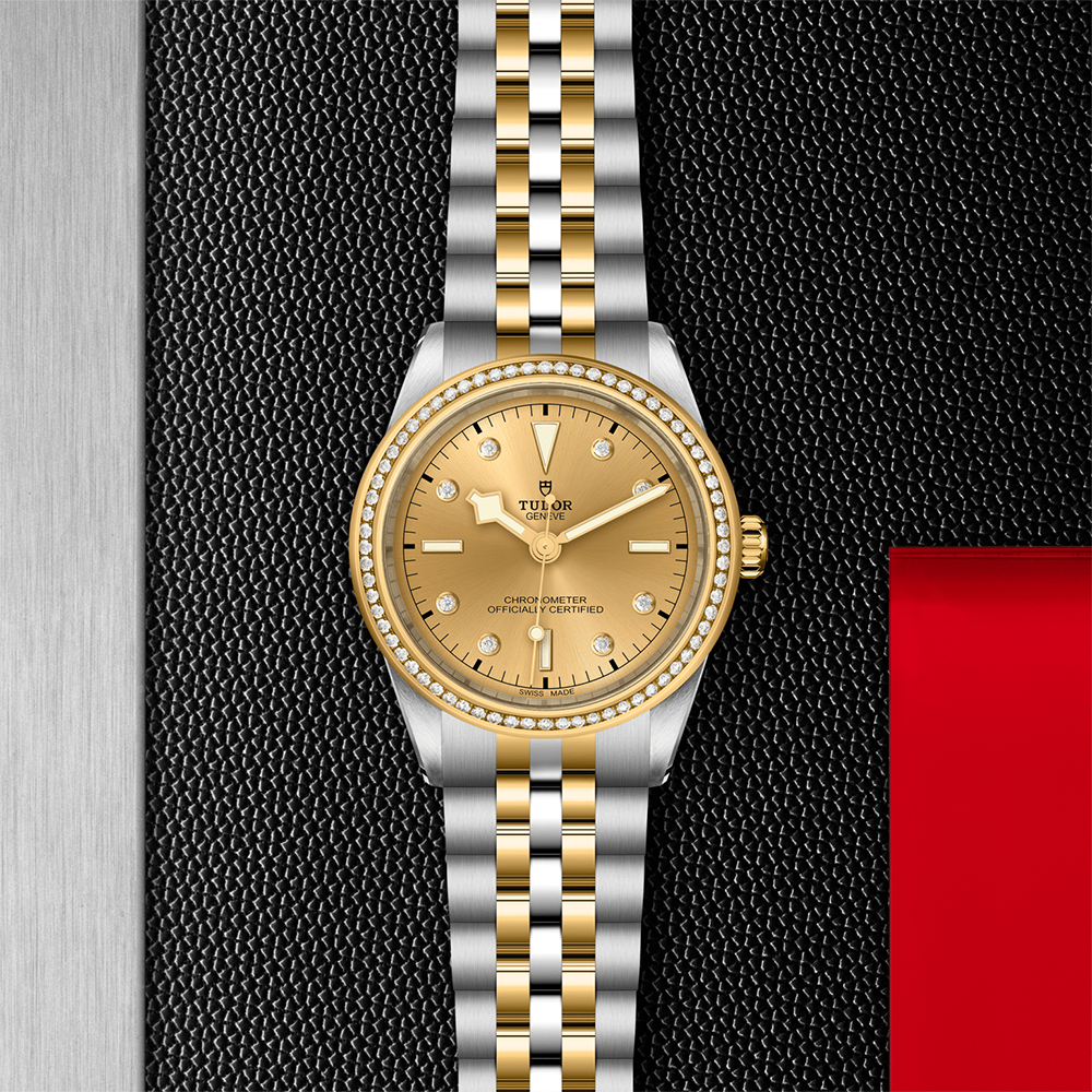 Black Bay One S&G 39mm - Champagne, Diamond-Set and Diamond Bezel on Bracelet
