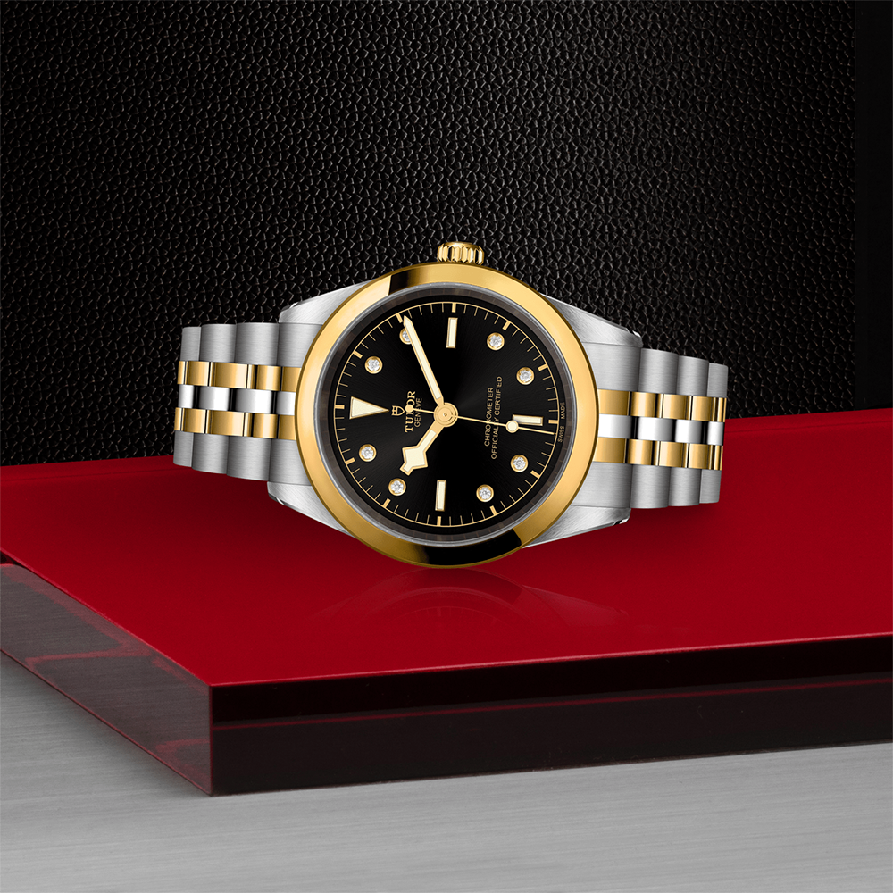 Black Bay One S&G 41mm - Black, Diamond-Set on Bracelet