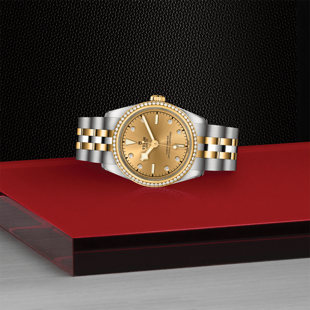 Black Bay One S&G 31mm - Champagne, Diamond-Set, Diamond Bezel on Bracelet