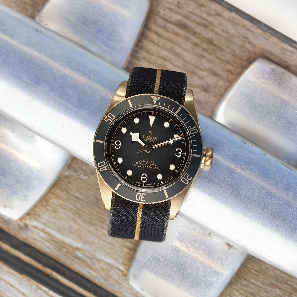 Black Bay Bronze 43mm - Slate Grey on Fabric Strap