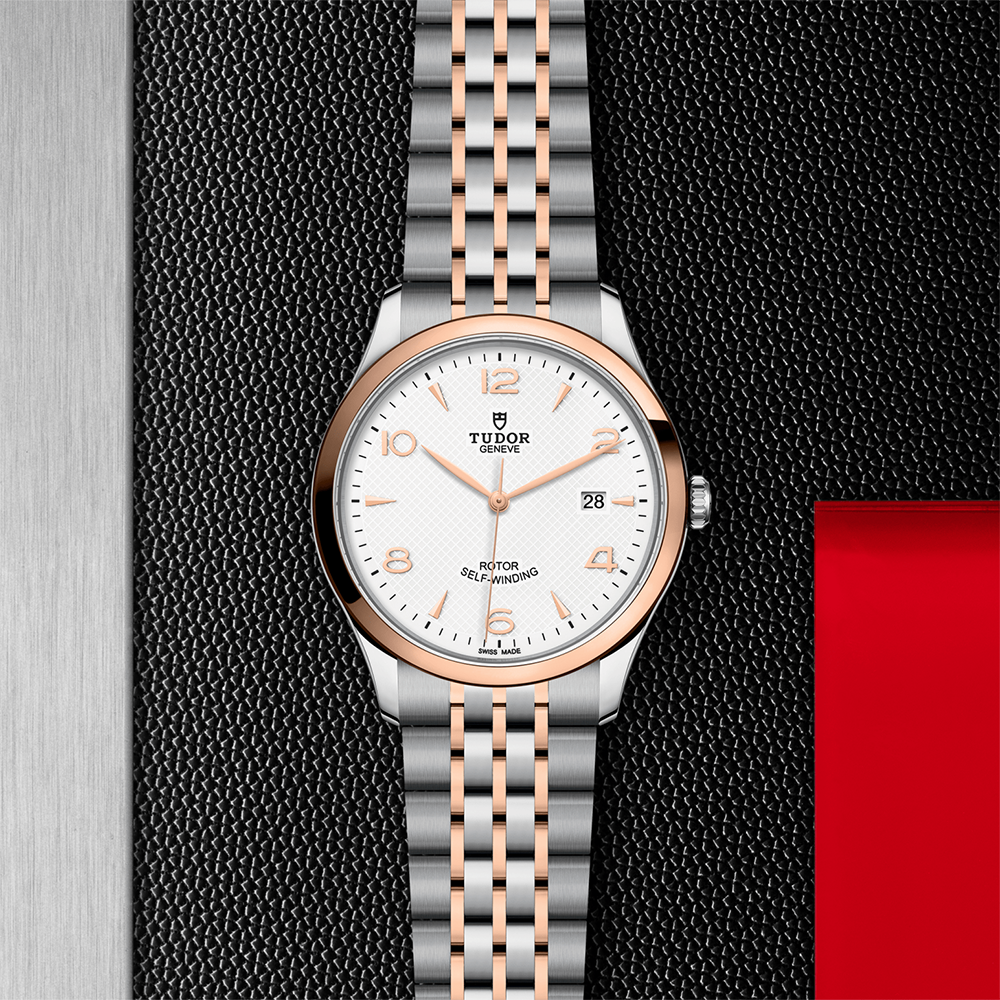 1926 Rose Gold Two-Tone 41mm - White on Bracelet