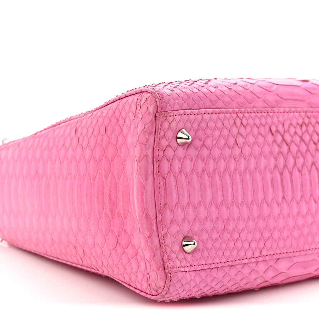 Snakeskin Medium Lady Dior Pink