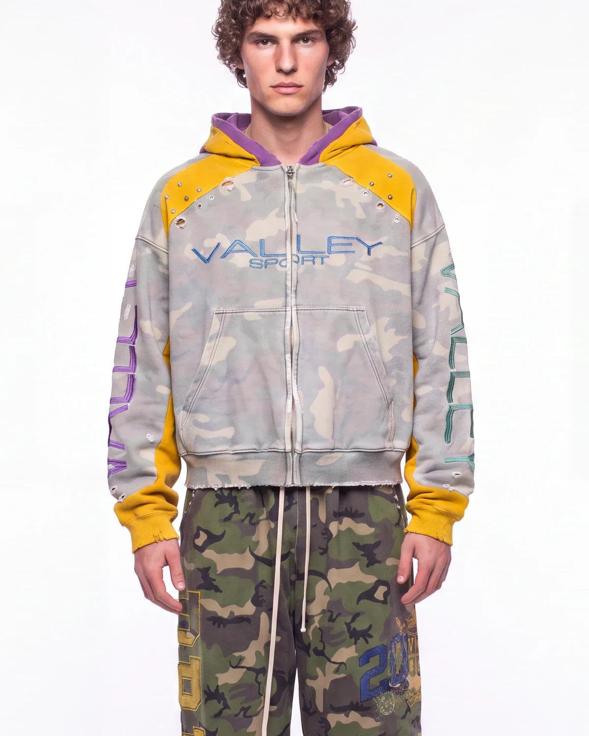 Vale Forever Boiler Room Zip Up Camo