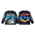 Godspeed Vintage Graphic Long Sleeve T-Shirt – American Streetwear Hip-Hop Style, 100% Cotton