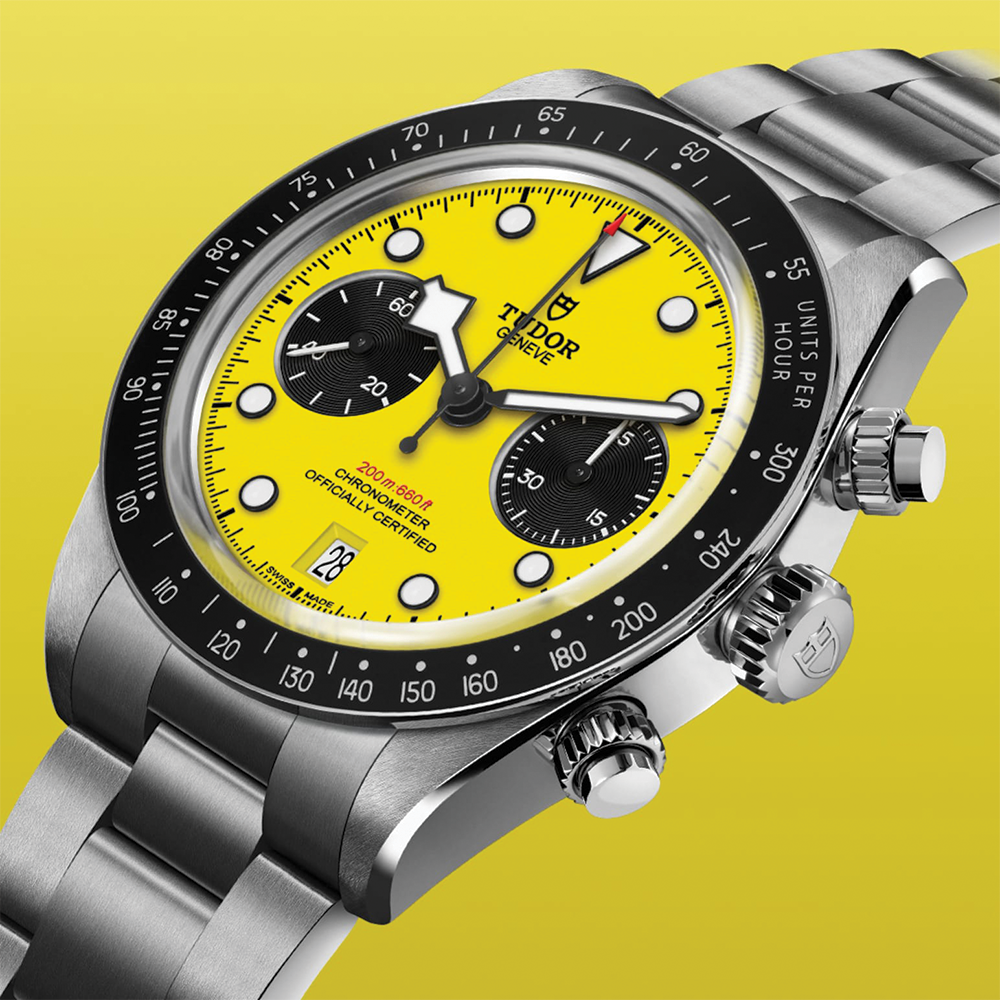 Black Bay Chrono 39mm - Yellow on Bracelet