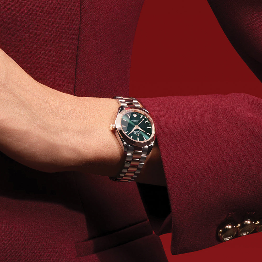 Seamaster Aqua Terra 150M Two-Tone Sedna™ Gold 30mm - Green on Bracelet