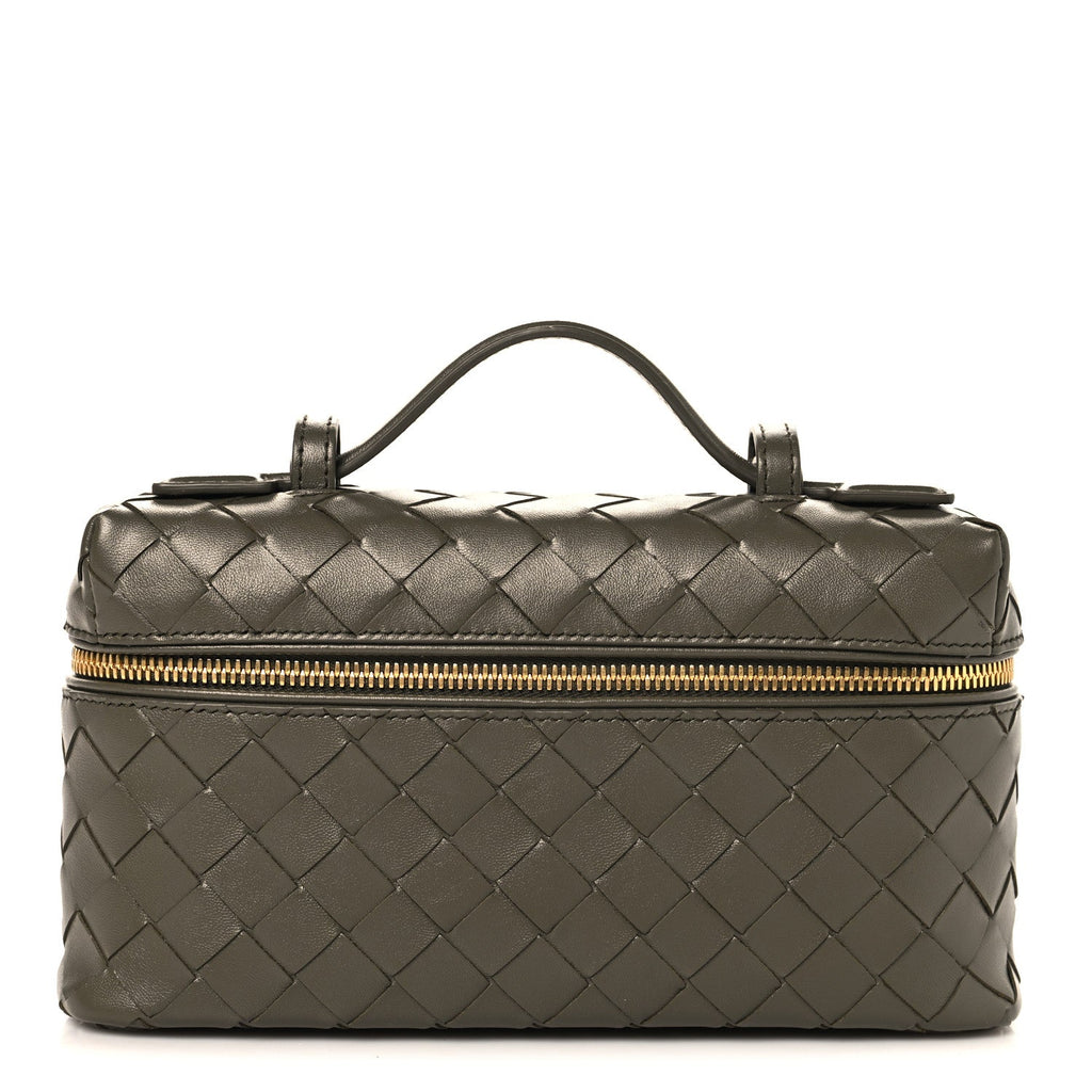 Calfskin Intrecciato Bang Bang Vanity Case Pinecone