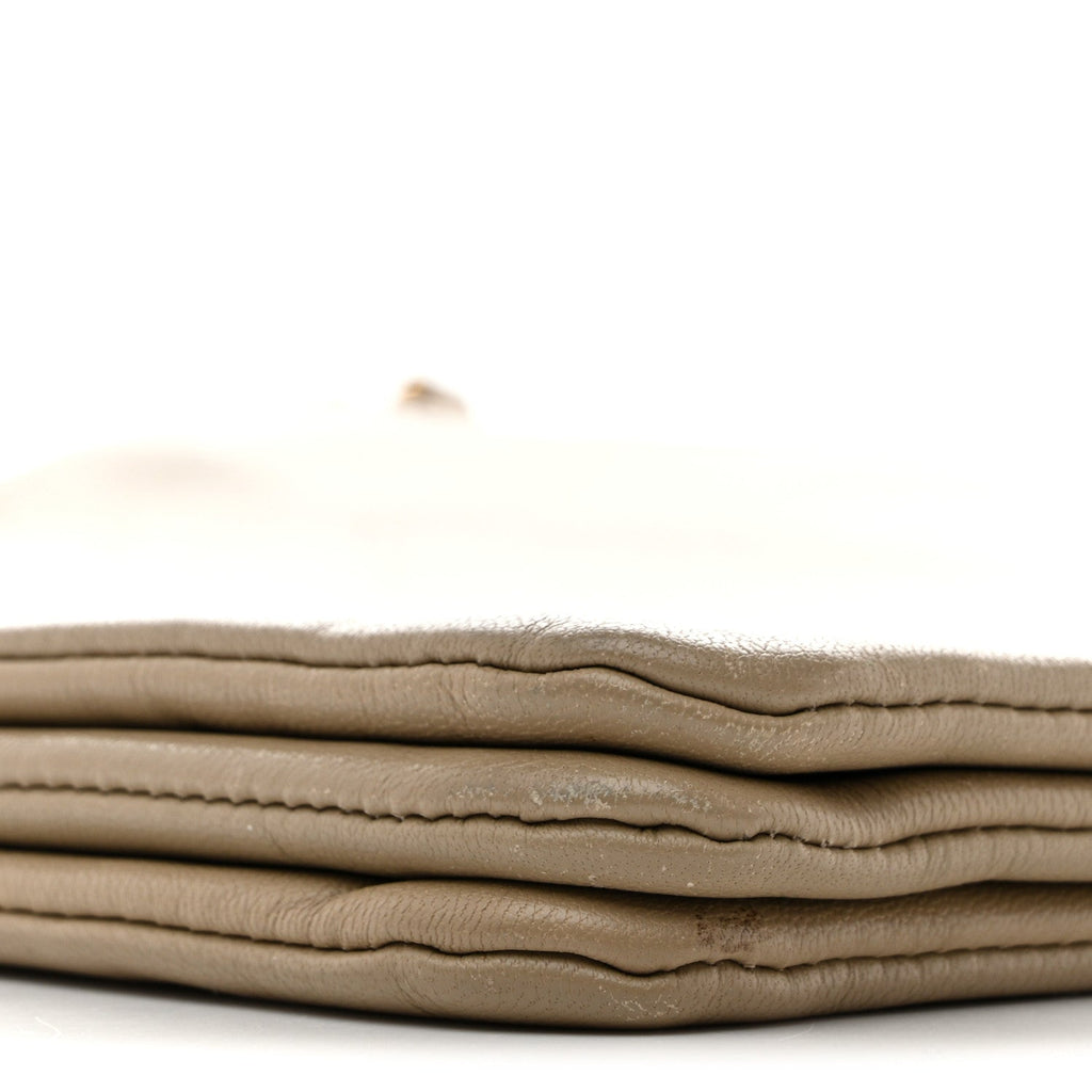 Liege Calfskin Large Trio Crossbody Bag Taupe