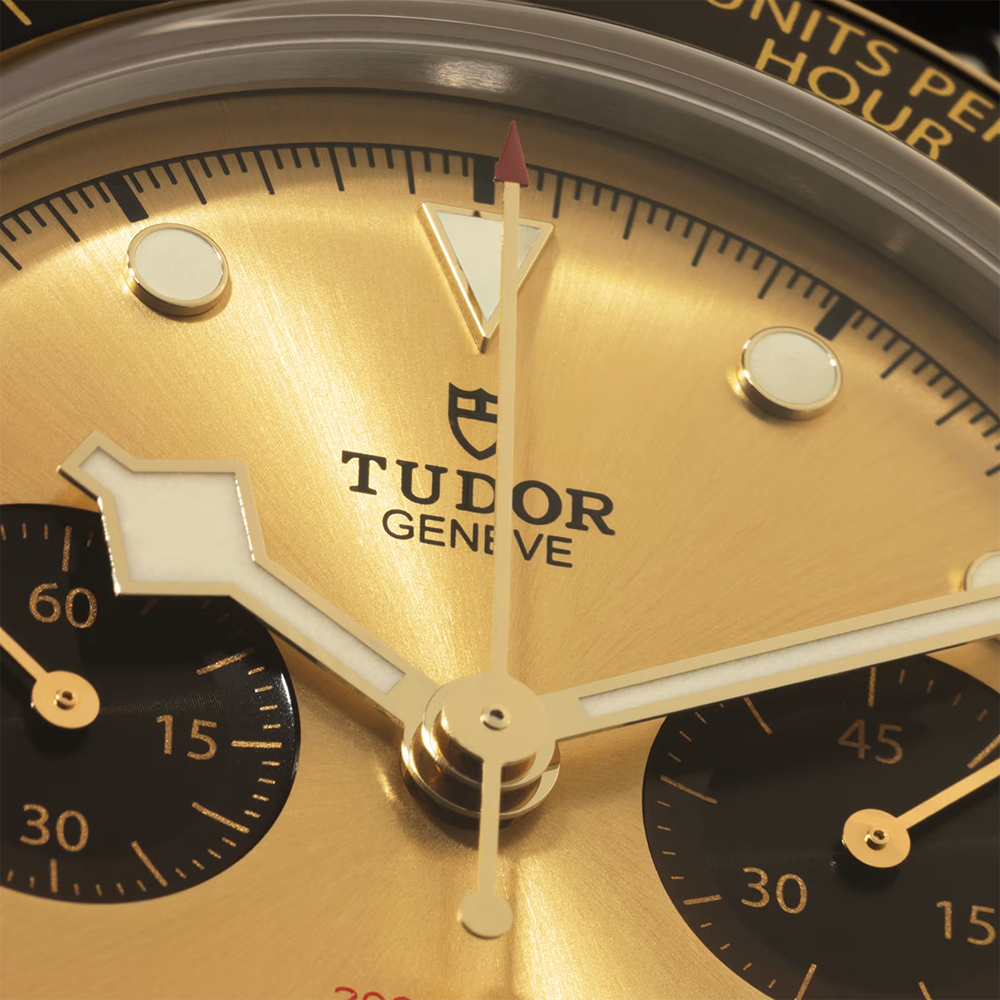Black Bay Chrono S&G 41mm - Champagne on Brown Leather Strap