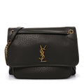 Grained Lambskin Monogram Large Niki Chain Satchel Light Musk