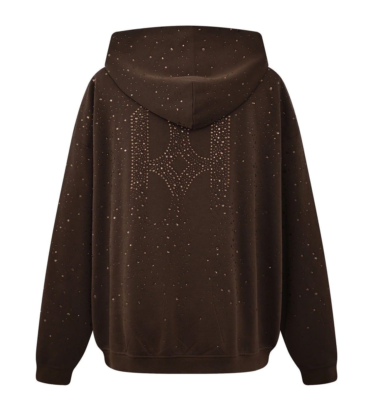 Birth of Royal Child 20k Swarovski Diamond Hoodie Brown