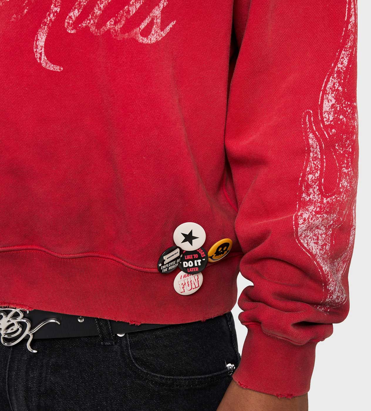 Boredom Kills Signature Crewneck Red