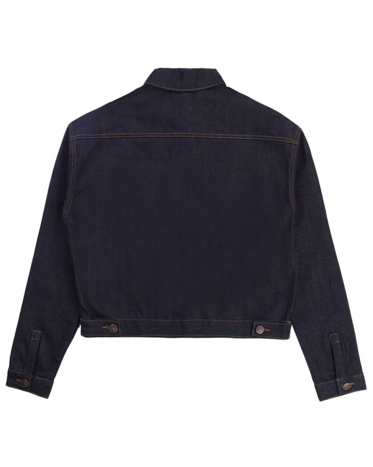 Boredom Kills Spider Pearl Denim Jacket Raw Indigo