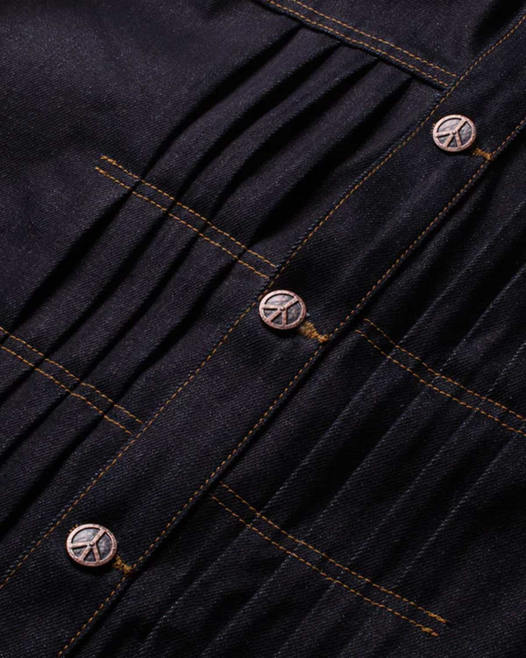 Boredom Kills Spider Pearl Denim Jacket Raw Indigo