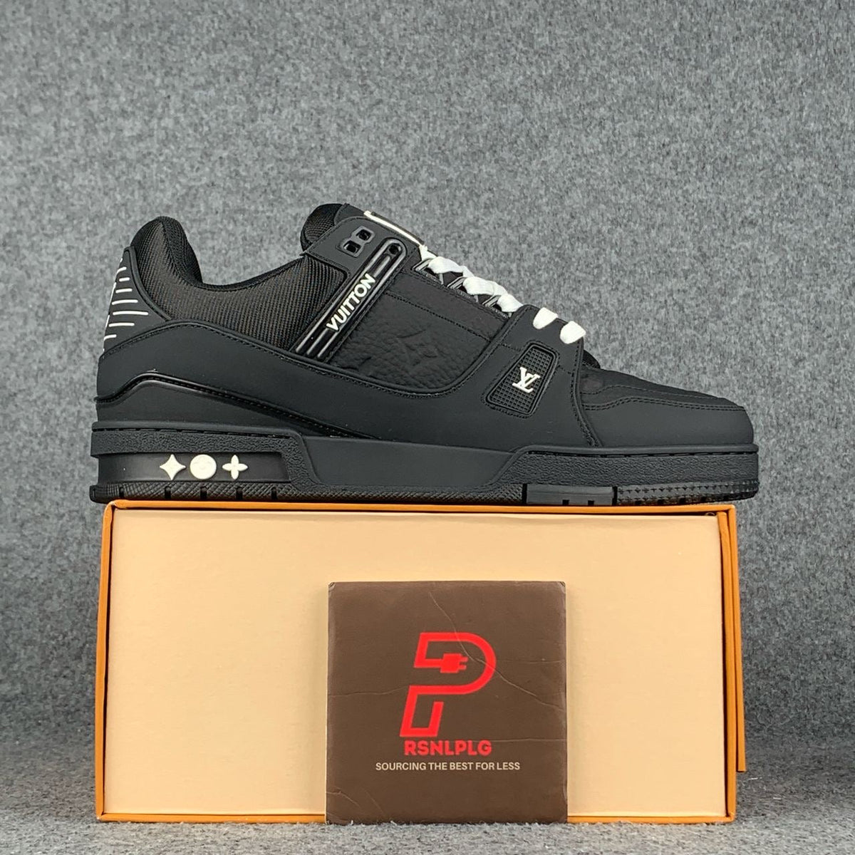 LV Trainer 'Embossed Monogram Black'