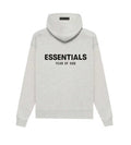 Essentials Light Oatmeal Velvet Hoodie