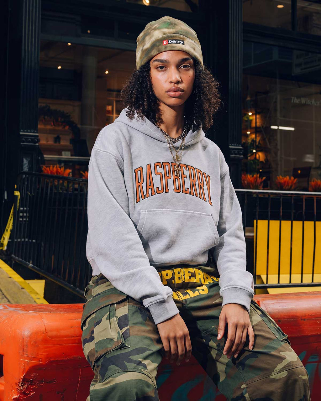 GV Gallery SF Crop Hoodie Grey