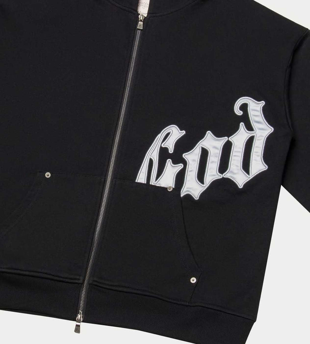 Godspeed OG Logo Sweatsuit V2 Black/Silver Satin
