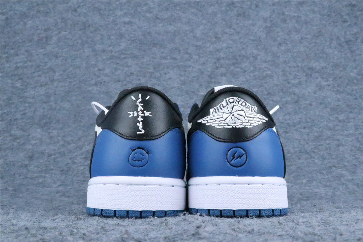 Custom Fragment Design x Travis Scott x Air Jordan 1 Low 'Royal Blue'