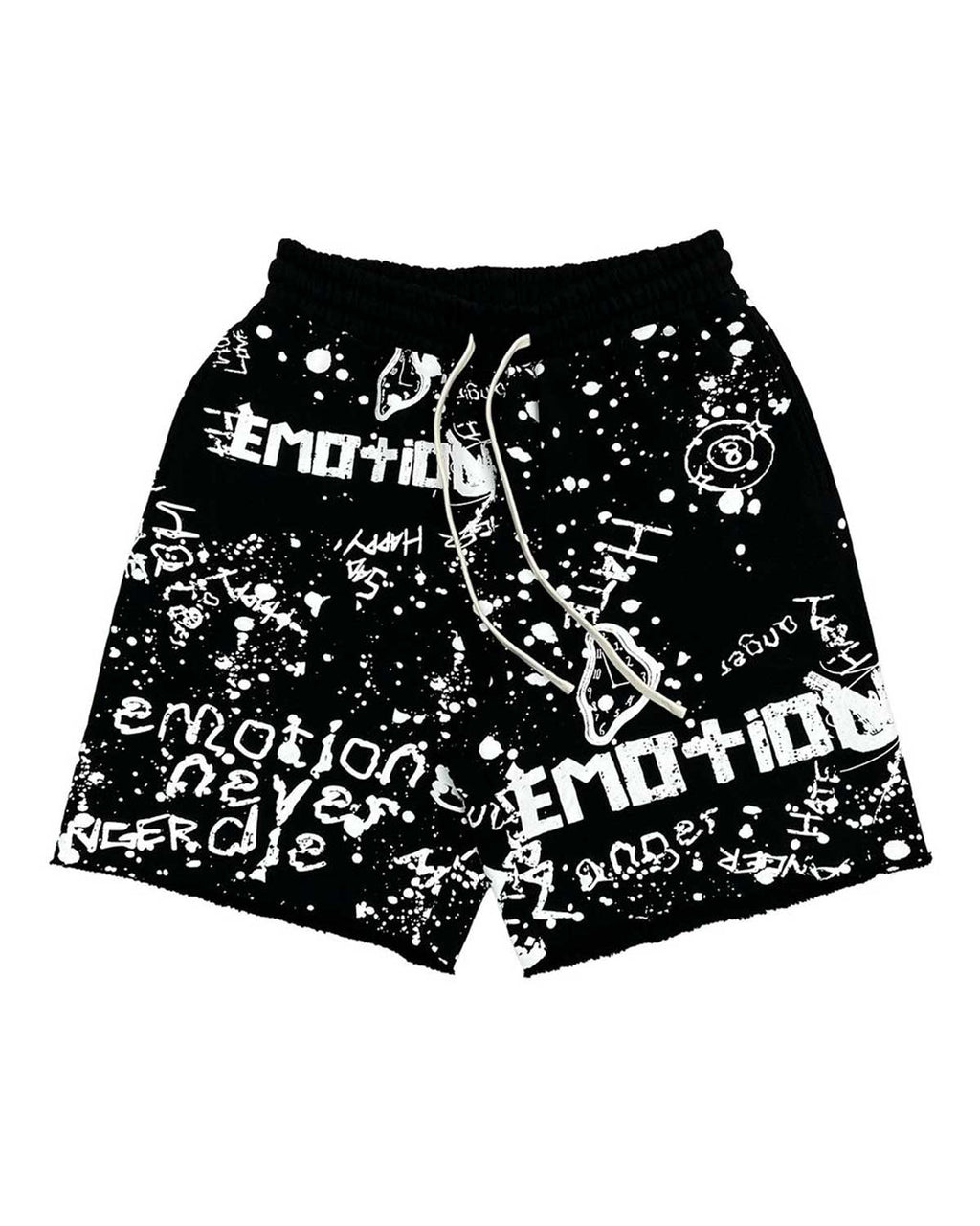 Mixed Emotions Graffiti Shorts Black