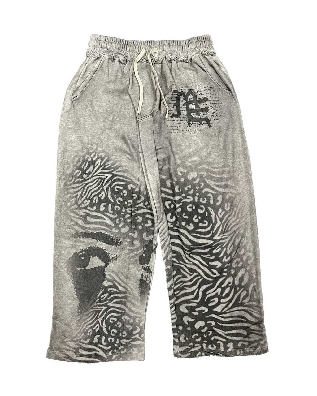 Mixed Emotions Striped Sweatpants Grey