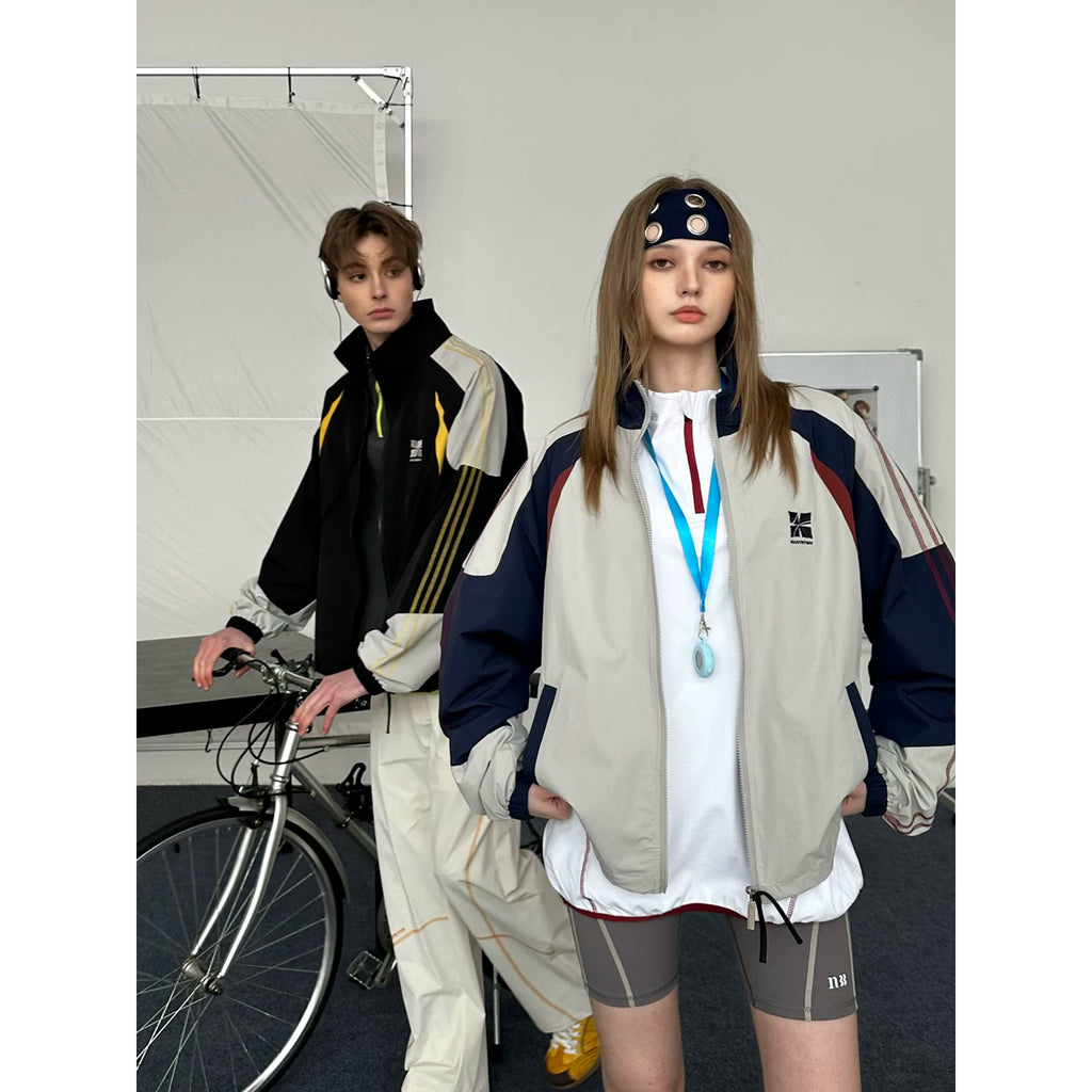 MANYSTON American standing collar baseball jacket for boys, spring high-end and cool casual sports jacket for men