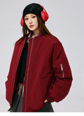 Star style MANYSTON American baseball collar waterproof cotton jacket men's winter trendy loose casual cotton jacket
