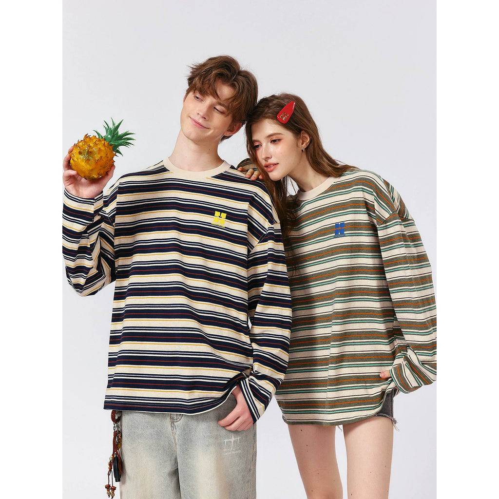 MANYSTON American 195g Heavy Duty Headless Hoodie Men's Spring and Autumn Youth Loose Casual T-shirt Top