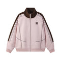 Absolute Same Style MANYSTON American Trendy Brand Color Contrasting Stand Collar Jacket Spring and Autumn Loose Casual Top Coat
