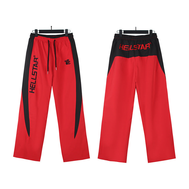 Cross border Fashion Hellstar Washed Retro Hip Hop American Street Printed Casual Cotton Pants Bathroom Pants
