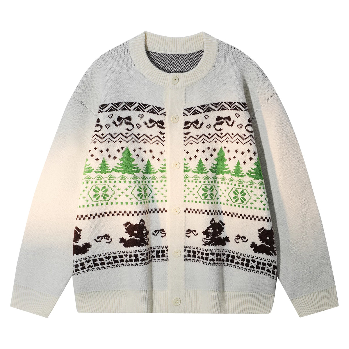 MANYSTON American cardigan knitted sweater men's autumn and winter trendy brand loose youth casual jacket