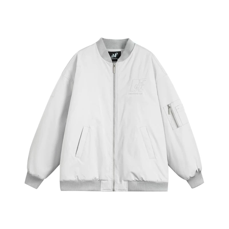 Celebrity style MANYSTON American high street pilot jacket, cotton jacket, couple baseball jacket, cotton jacket, casual jacket