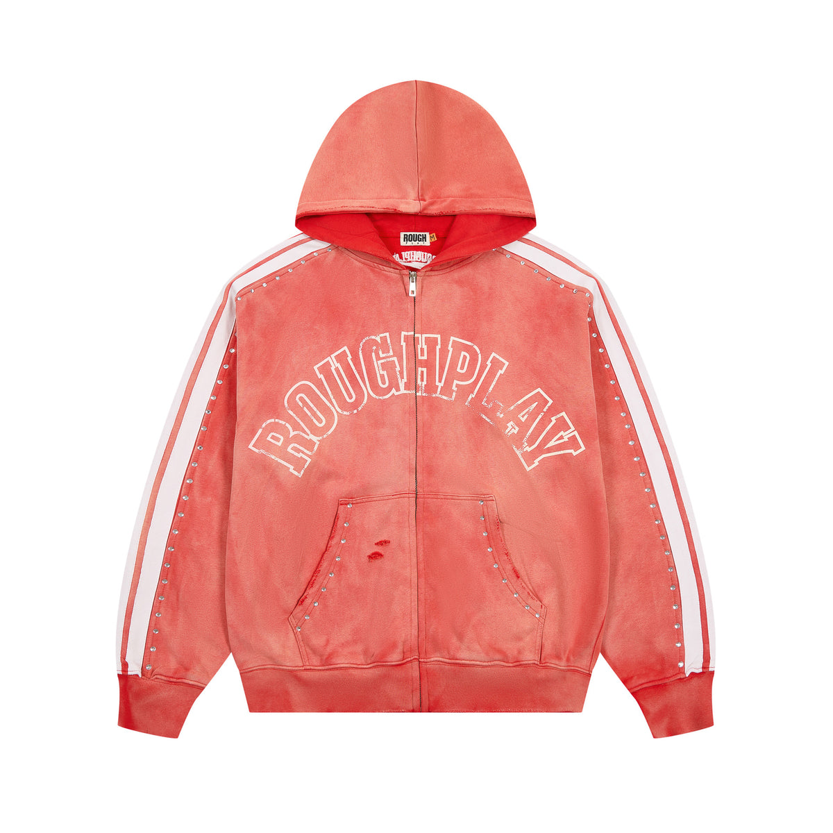 American High Street Rough Play Casual Retro Loose Hoodie Long Sleeve Hoodie Washed Letter Printed Hoodie
