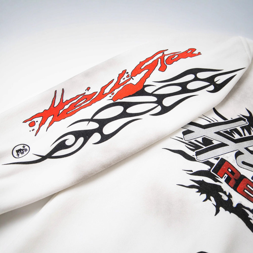 Cross border fashion Hellstar spray horse chestnut retro high street hoodie printed with American hip-hop street fleece hoodie