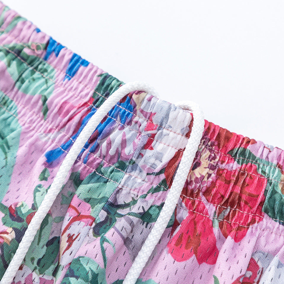 Cross border fashion Eric Emanuel's new American printed breathable, versatile and comfortable summer casual shorts