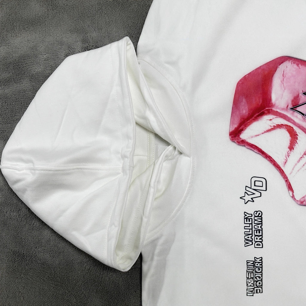 Cross border fashion VALE new retro hooded sweatshirt printed with American street hip-hop cotton versatile hooded sweatshirt